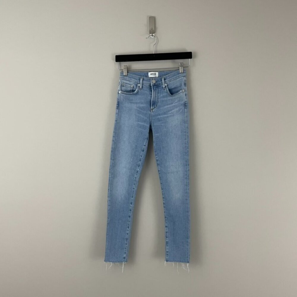 AGOLDE Sophie Ankle Mid Rise Skinny Jeans in Facet Wash Size 23